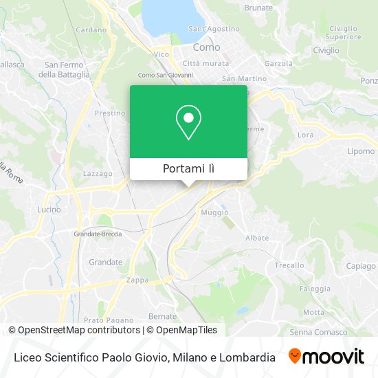 Mappa Liceo Scientifico Paolo Giovio