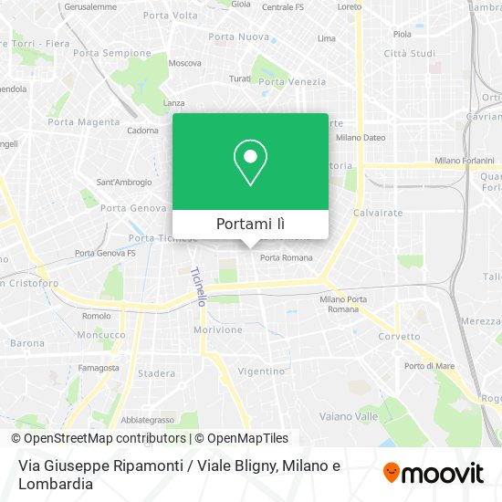 Mappa Via Giuseppe Ripamonti / Viale Bligny