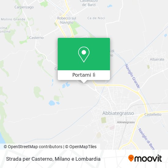 Mappa Strada per Casterno