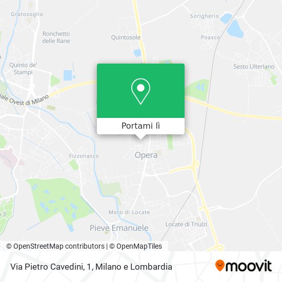 Mappa Via Pietro Cavedini, 1