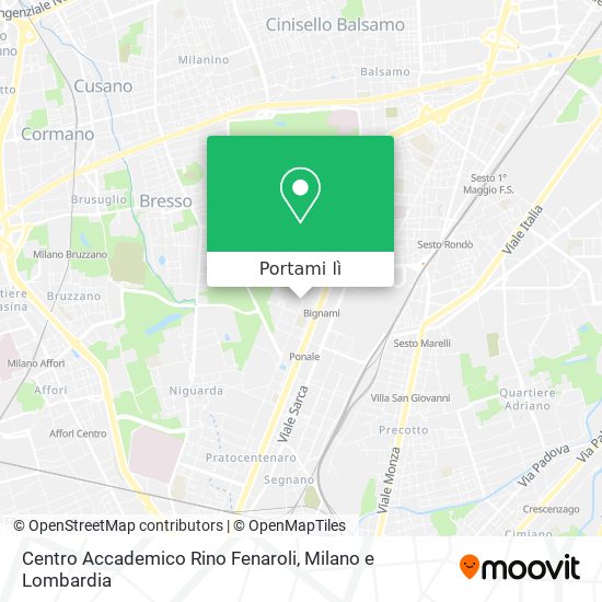 Mappa Centro Accademico Rino Fenaroli
