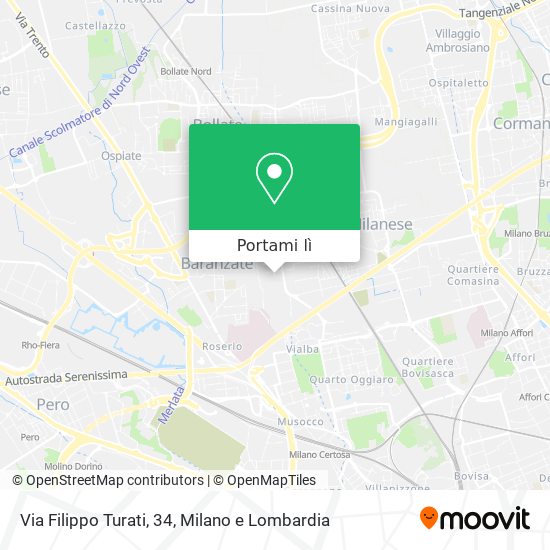 Mappa Via Filippo Turati, 34