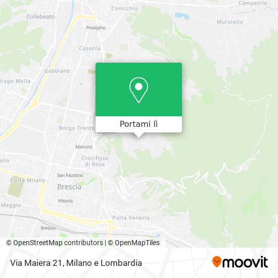 Mappa Via Maiera 21