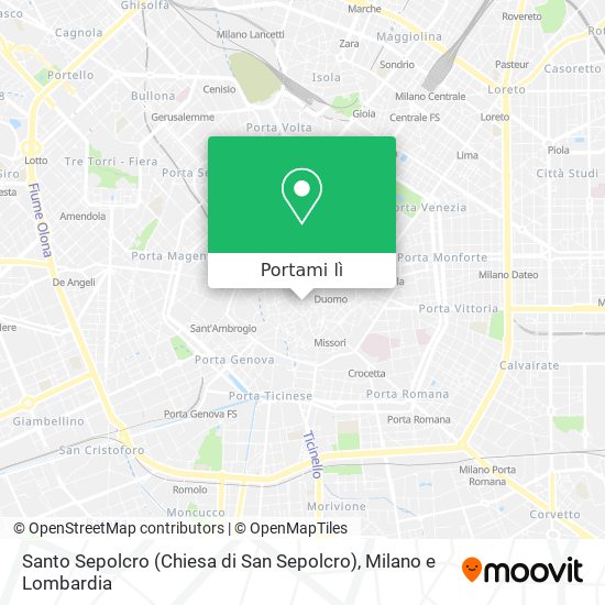 Mappa Santo Sepolcro (Chiesa di San Sepolcro)