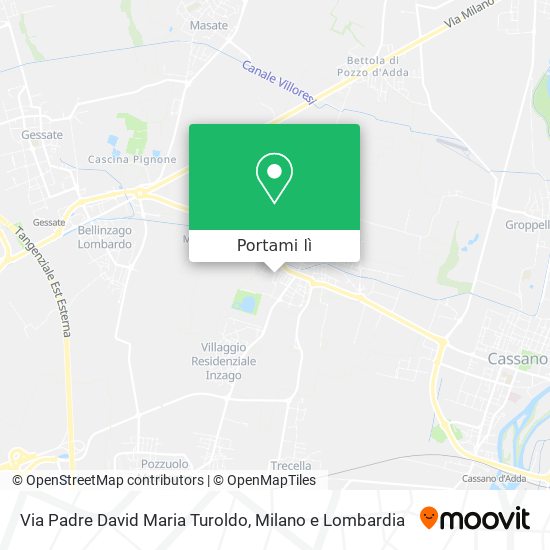 Mappa Via Padre David Maria Turoldo