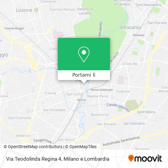 Mappa Via Teodolinda Regina 4