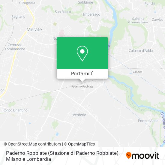 Mappa Paderno Robbiate (Stazione di Paderno Robbiate)