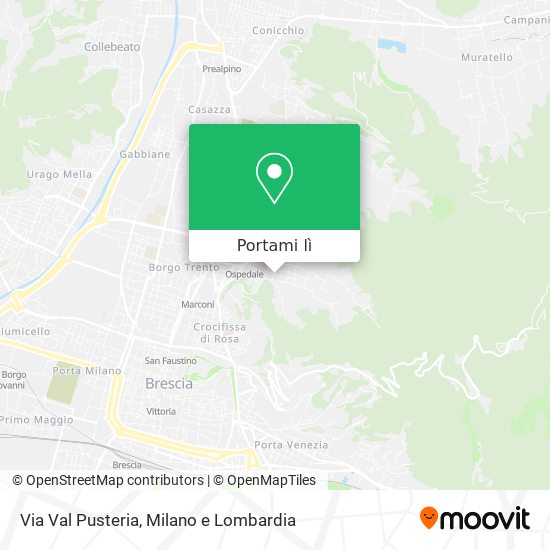 Mappa Via Val Pusteria