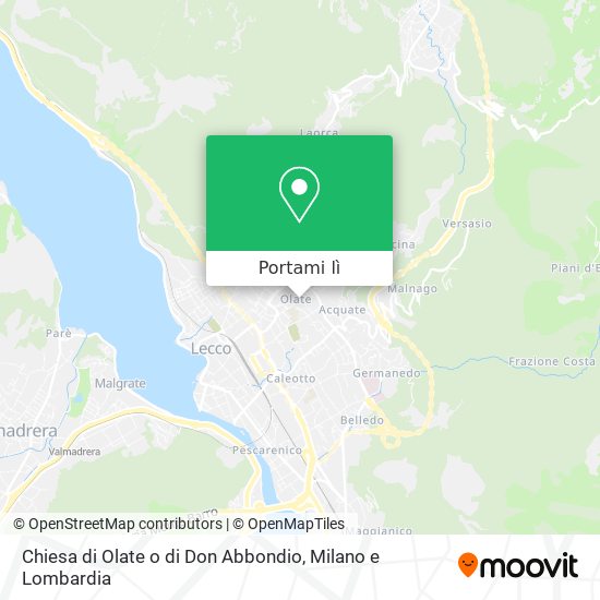 Mappa Chiesa di Olate o di Don Abbondio