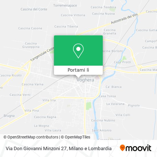 Mappa Via Don Giovanni Minzoni 27
