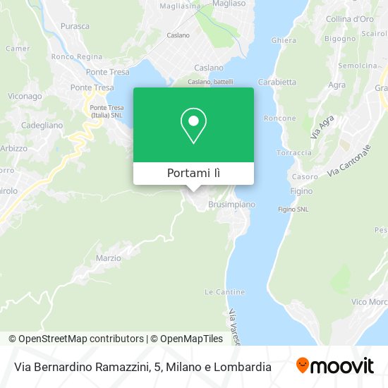 Mappa Via Bernardino Ramazzini, 5