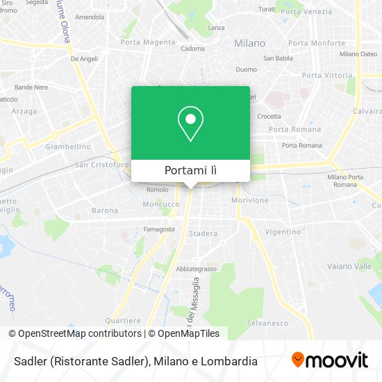 Mappa Sadler (Ristorante Sadler)