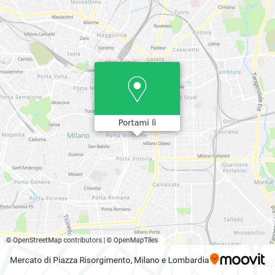 Mappa Mercato di Piazza Risorgimento