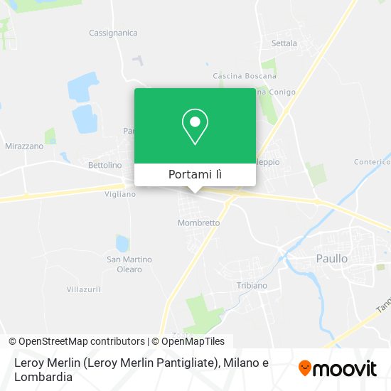 Mappa Leroy Merlin (Leroy Merlin Pantigliate)