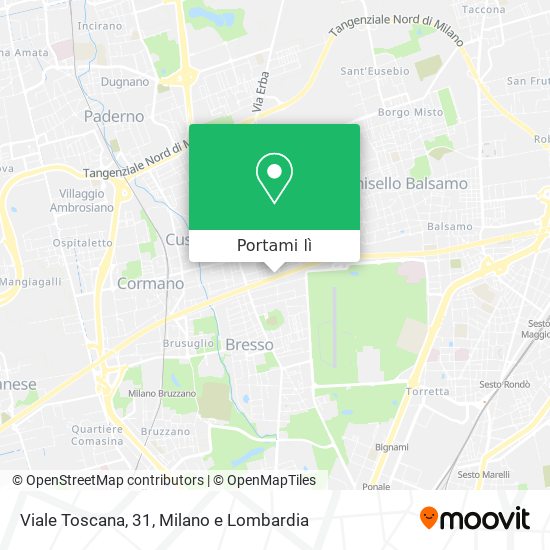 Mappa Viale Toscana, 31