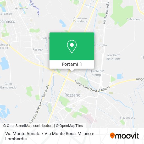 Mappa Via Monte Amiata / Via Monte Rosa