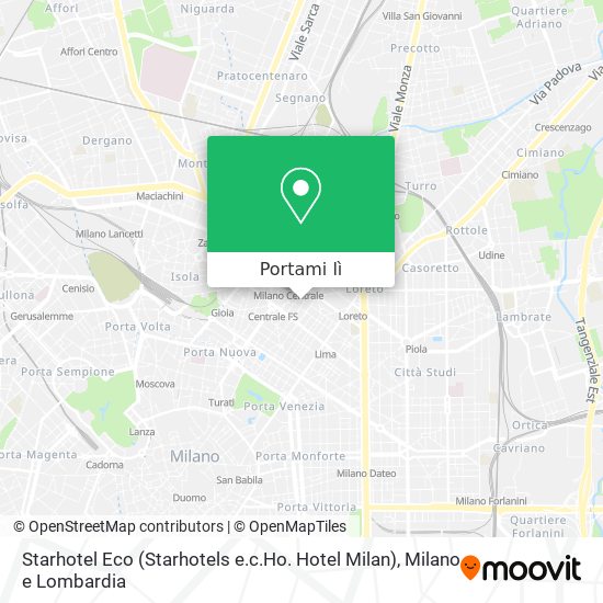 Mappa Starhotel Eco (Starhotels e.c.Ho. Hotel Milan)