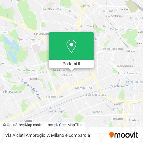 Mappa Via Alciati Ambrogio 7