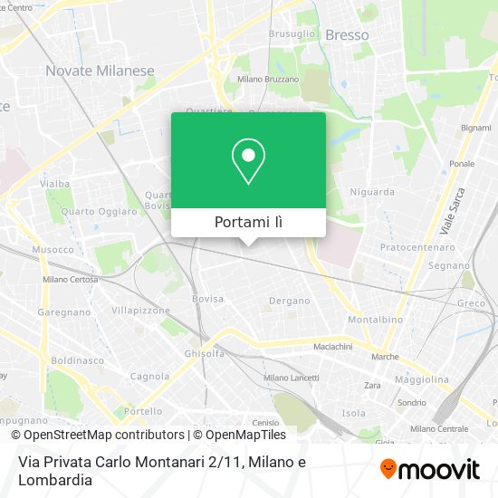 Mappa Via Privata Carlo Montanari 2 / 11