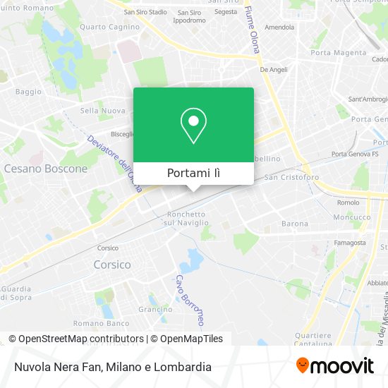 Mappa Nuvola Nera Fan