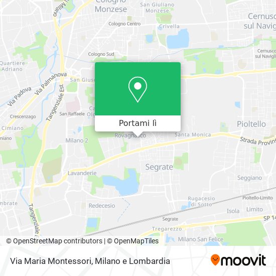 Mappa Via Maria Montessori