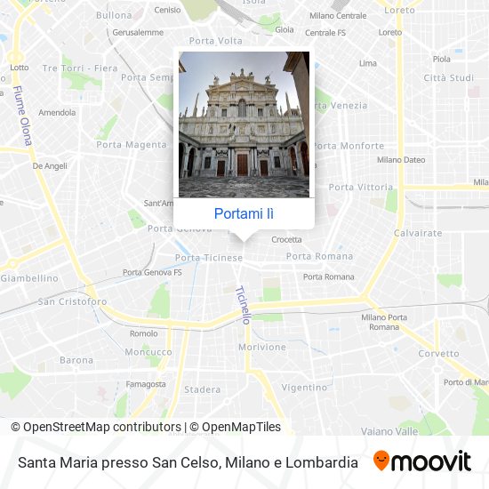 Mappa Santa Maria presso San Celso