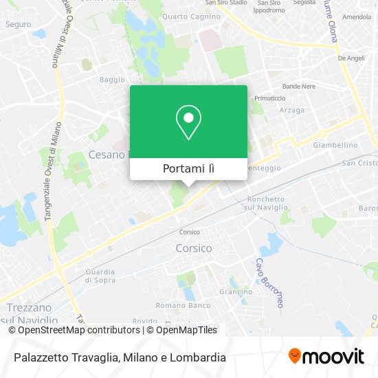 Mappa Palazzetto Travaglia