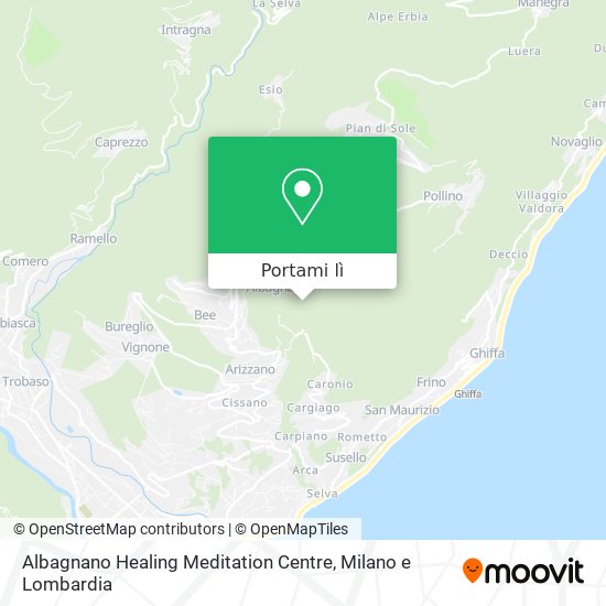 Mappa Albagnano Healing Meditation Centre