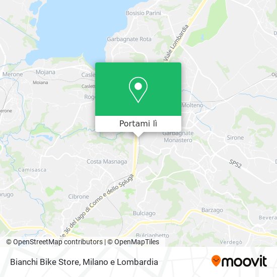 Mappa Bianchi Bike Store