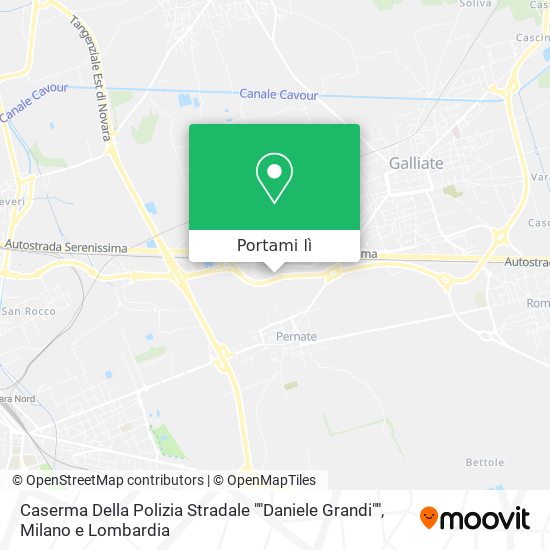 Mappa Caserma Della Polizia Stradale ""Daniele Grandi""