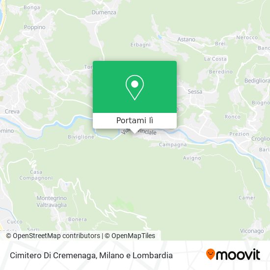 Mappa Cimitero Di Cremenaga