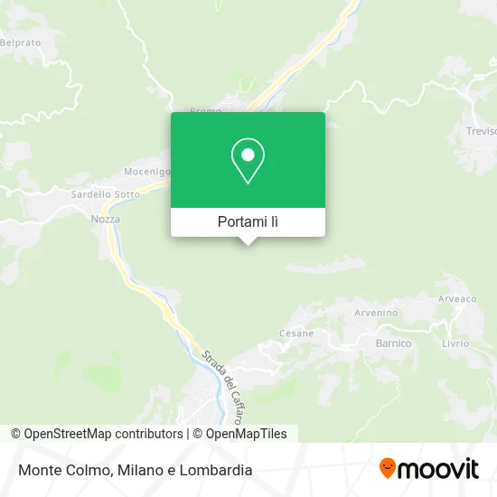 Mappa Monte Colmo