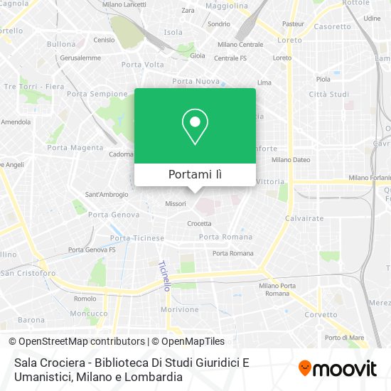 Mappa Sala Crociera - Biblioteca Di Studi Giuridici E Umanistici
