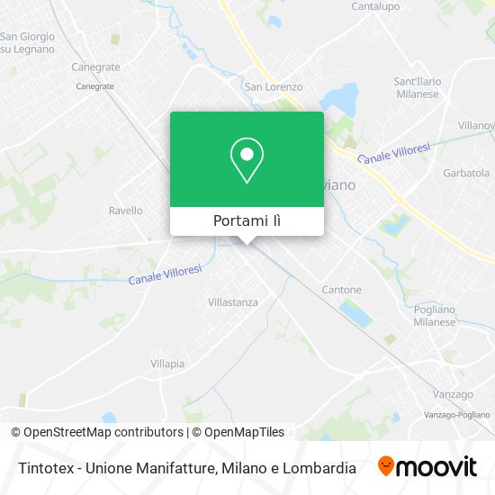 Mappa Tintotex - Unione Manifatture