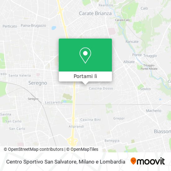 Mappa Centro Sportivo San Salvatore