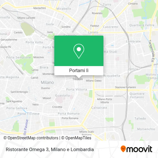 Mappa Ristorante Omega 3