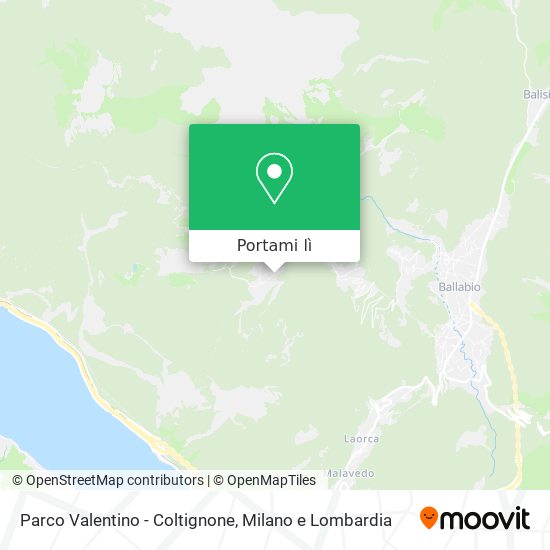 Mappa Parco Valentino - Coltignone