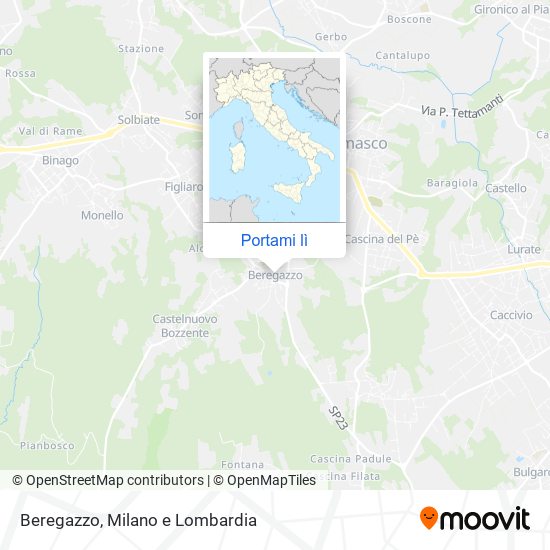 Mappa Beregazzo
