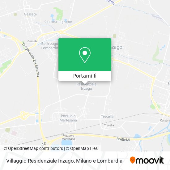 Mappa Villaggio Residenziale Inzago