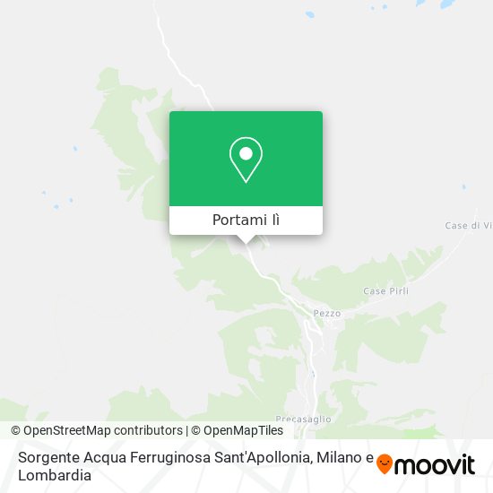 Mappa Sorgente Acqua Ferruginosa Sant'Apollonia