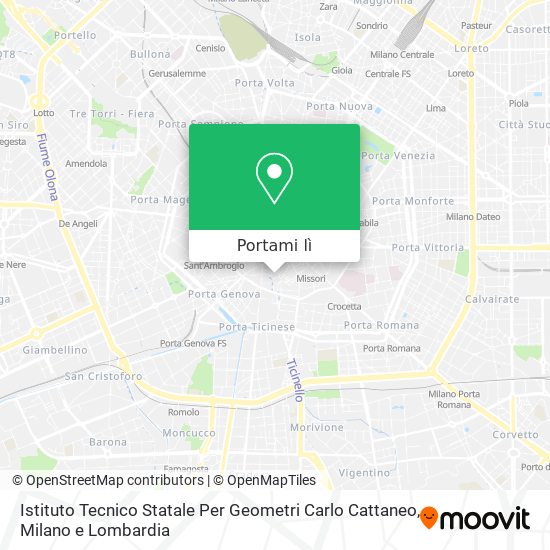 Mappa Istituto Tecnico Statale Per Geometri Carlo Cattaneo