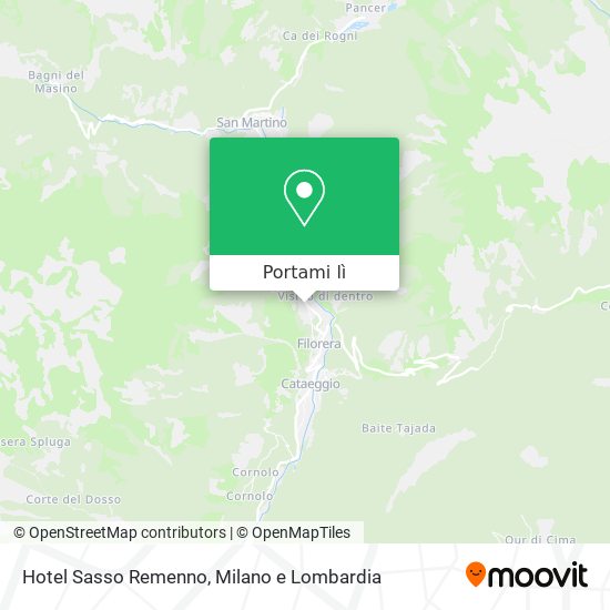 Mappa Hotel Sasso Remenno