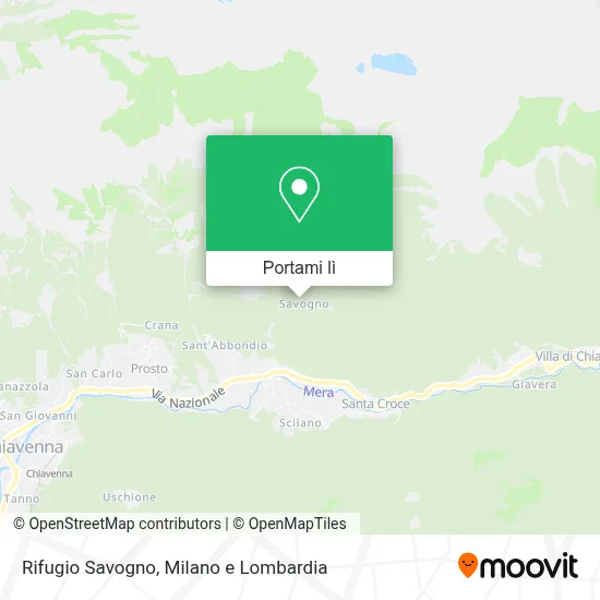 Mappa Rifugio Savogno