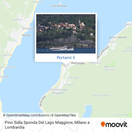 Mappa Pino Sulla Sponda Del Lago Maggiore