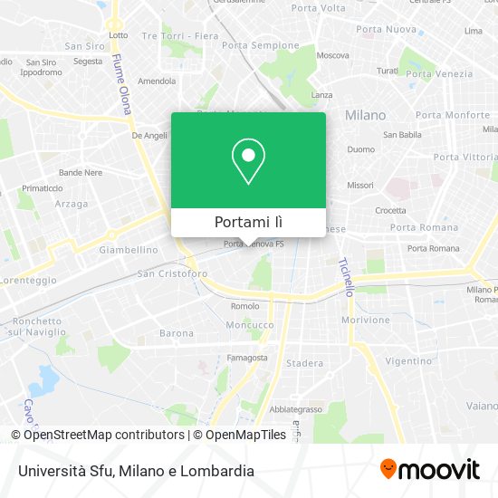 Mappa Università Sfu