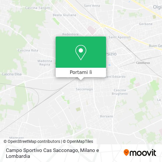 Mappa Campo Sportivo Cas Sacconago