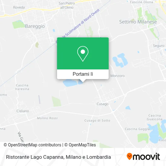 Mappa Ristorante Lago Capanna