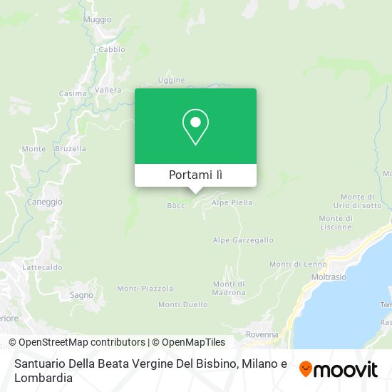 Mappa Santuario Della Beata Vergine Del Bisbino