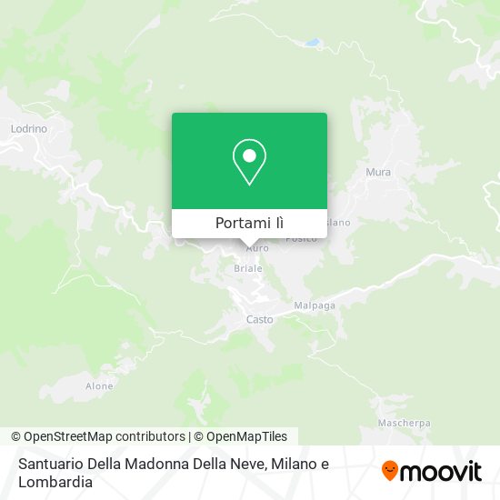 Mappa Santuario Della Madonna Della Neve