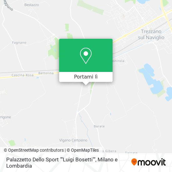 Mappa Palazzetto Dello Sport ""Luigi Bosetti""
